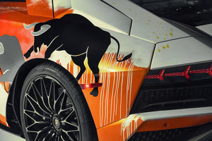 See Street Artist Skyler Grey Transform This Lamborghini Aventador S Into A Unique Collectable Pop Art