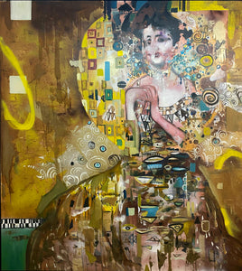 The Lady in Gold, after Klimt