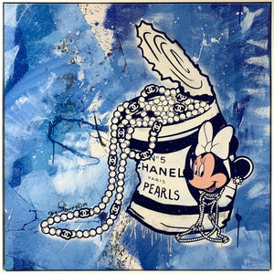 Minnie's Chanel Can Of Pearls in Powder Blue