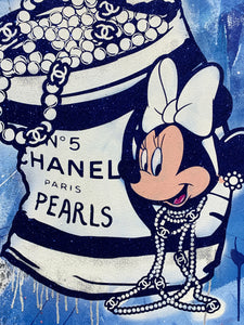 Minnie's Chanel Can Of Pearls in Powder Blue