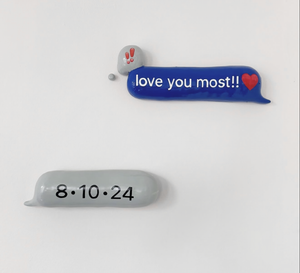 love you most + their wedding date (Custom)