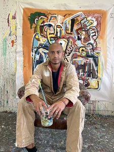 Spotlight: Inspired by Basquiat and De Kooning, Dominican-Born Artist Marcos Anziani Paints Colorful Personal Narratives With Gusto