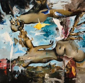 Interpretation of Premonition of Civil War, After Dali