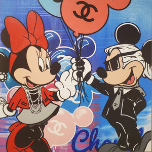 Mickey and Minnie With Balloons