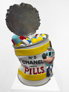 Mickey Lagerfeld Pill Can Yellow