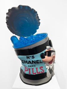Mickey Lagerfeld Pill Can Blue